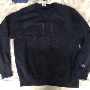 Vintage Champion Crewneck Fitness USA